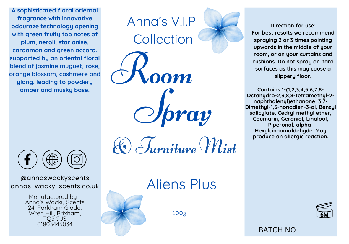 Aliens Plus Odouraze Room Spray