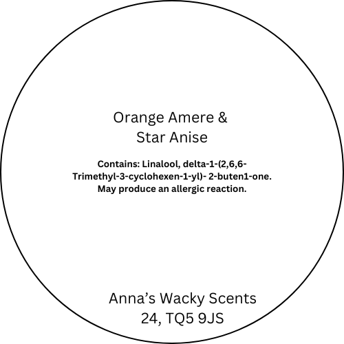 Orange Amere & Star Anise Snap Bar Wax Melts