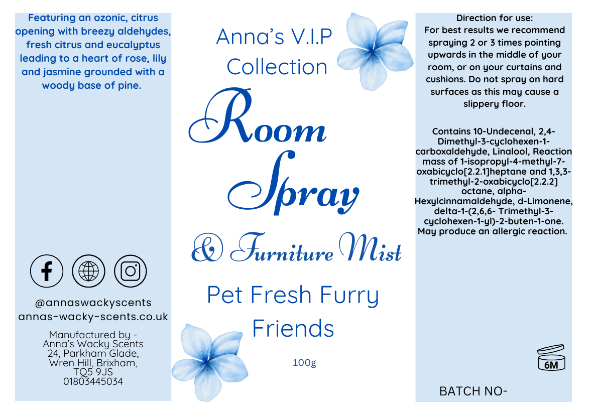 Pet Fresh Furry Friends Odouraze Room Spray