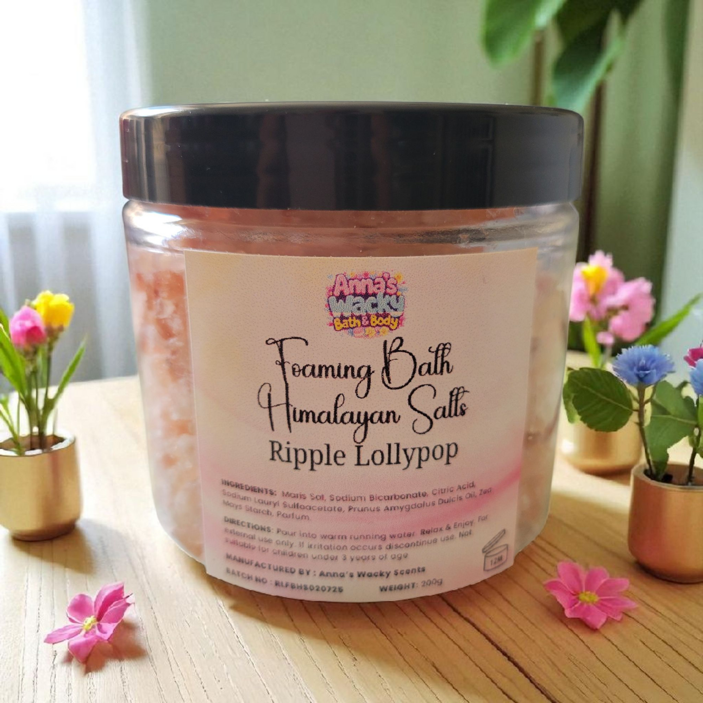 Foaming Bath Himalayan Salts