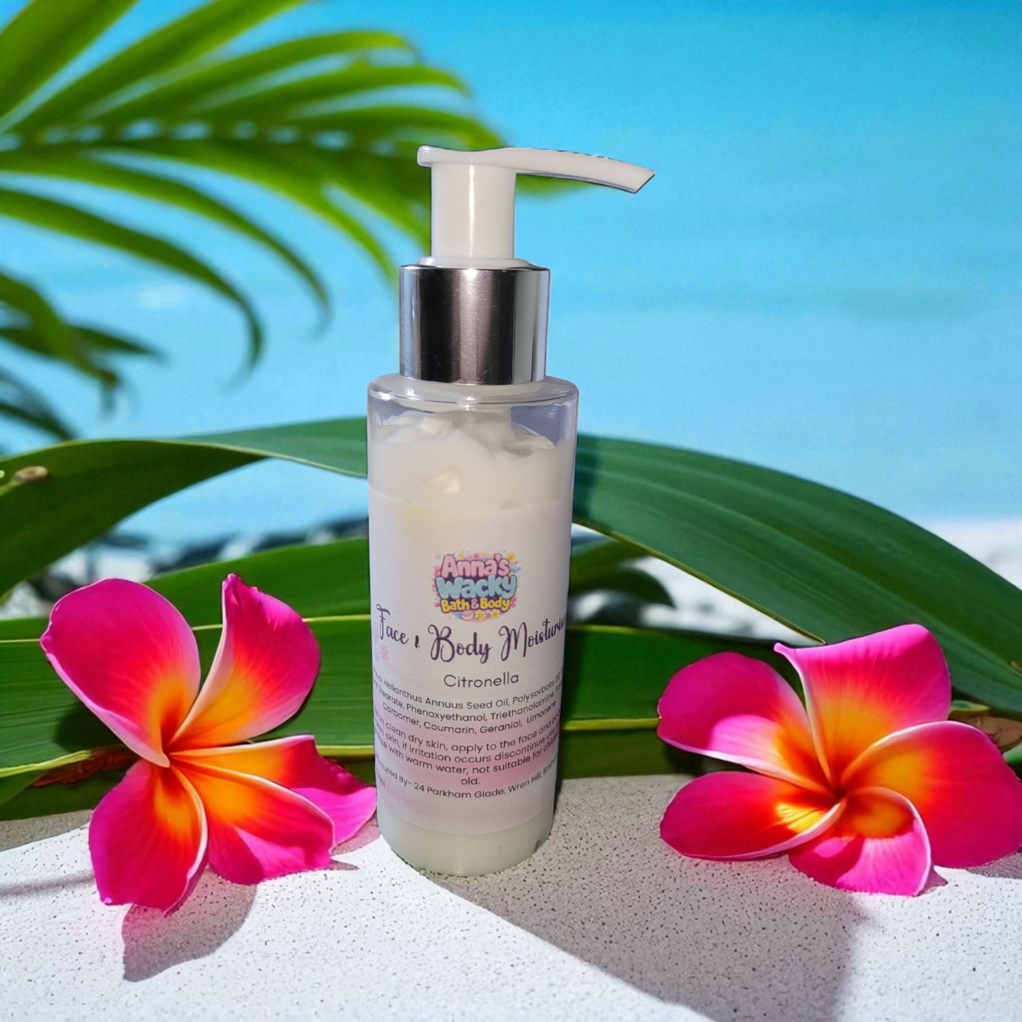 Face & Body Moisturiser - 100g Pump Bottle