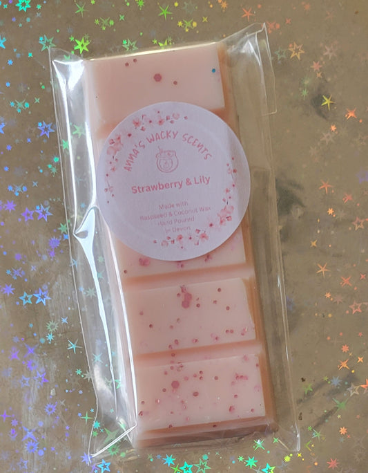 Strawberry & Lily Snap Bar Wax Melts