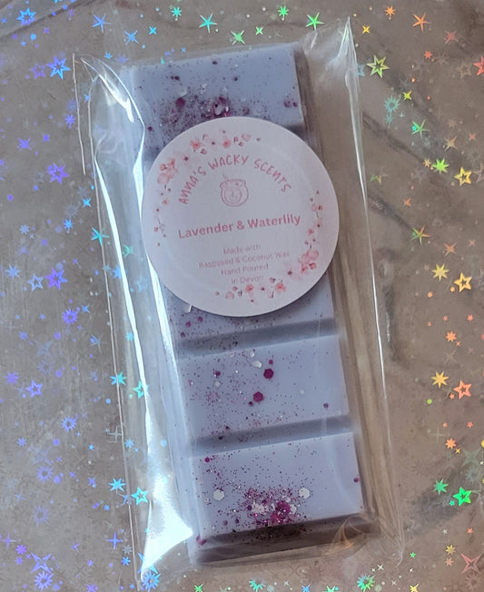 Lavender & Waterlily  Snap Bar Wax Melts