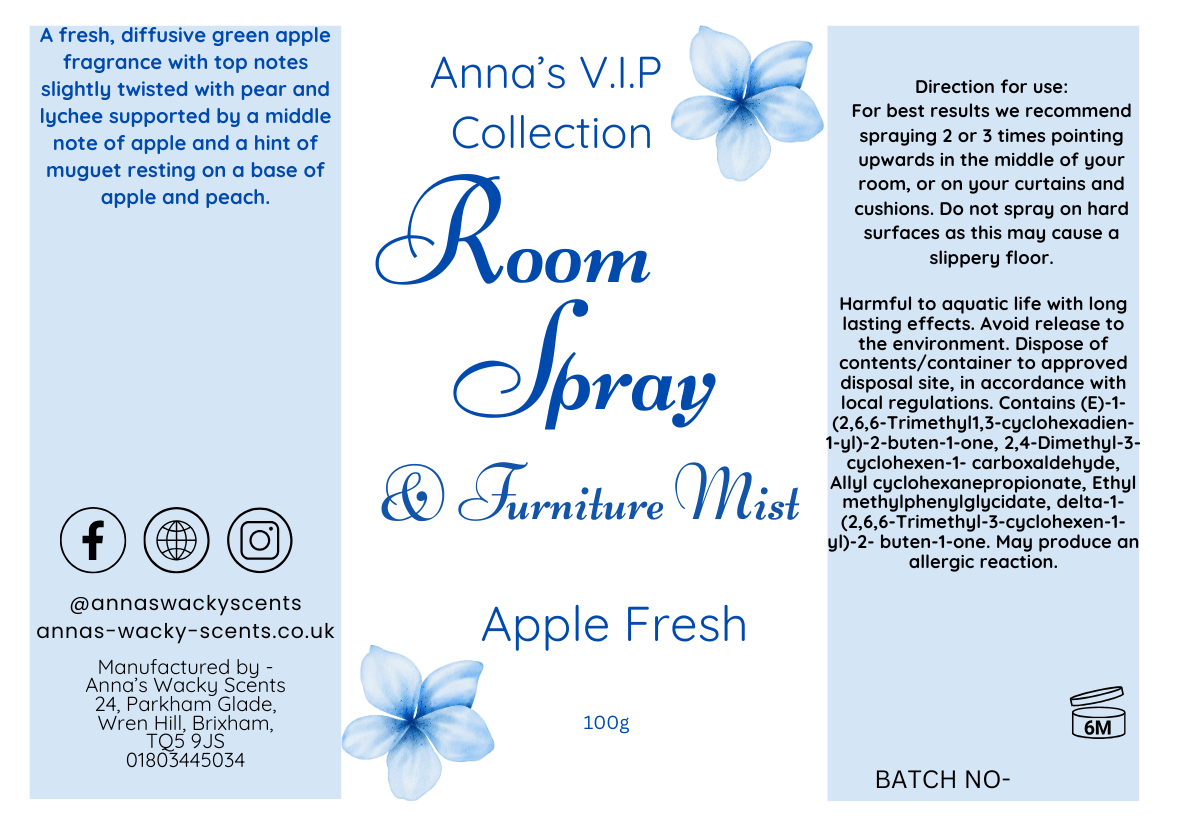 Apple Fresh Odouraze Room Spray