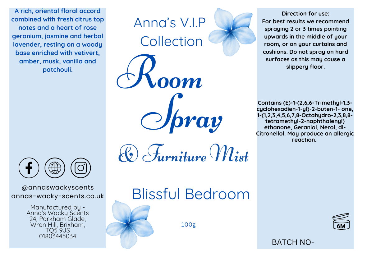 Blissful Bedroom Odouraze Room Spray