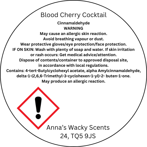 Blood Cherry Cocktail Snap Bar Wax Melts