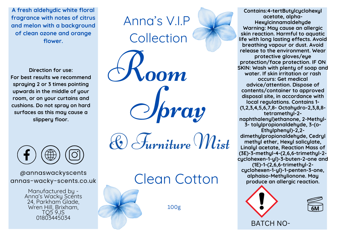 Clean Cotton Room Spray