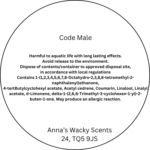 Code Male Snap Bar Wax Melts