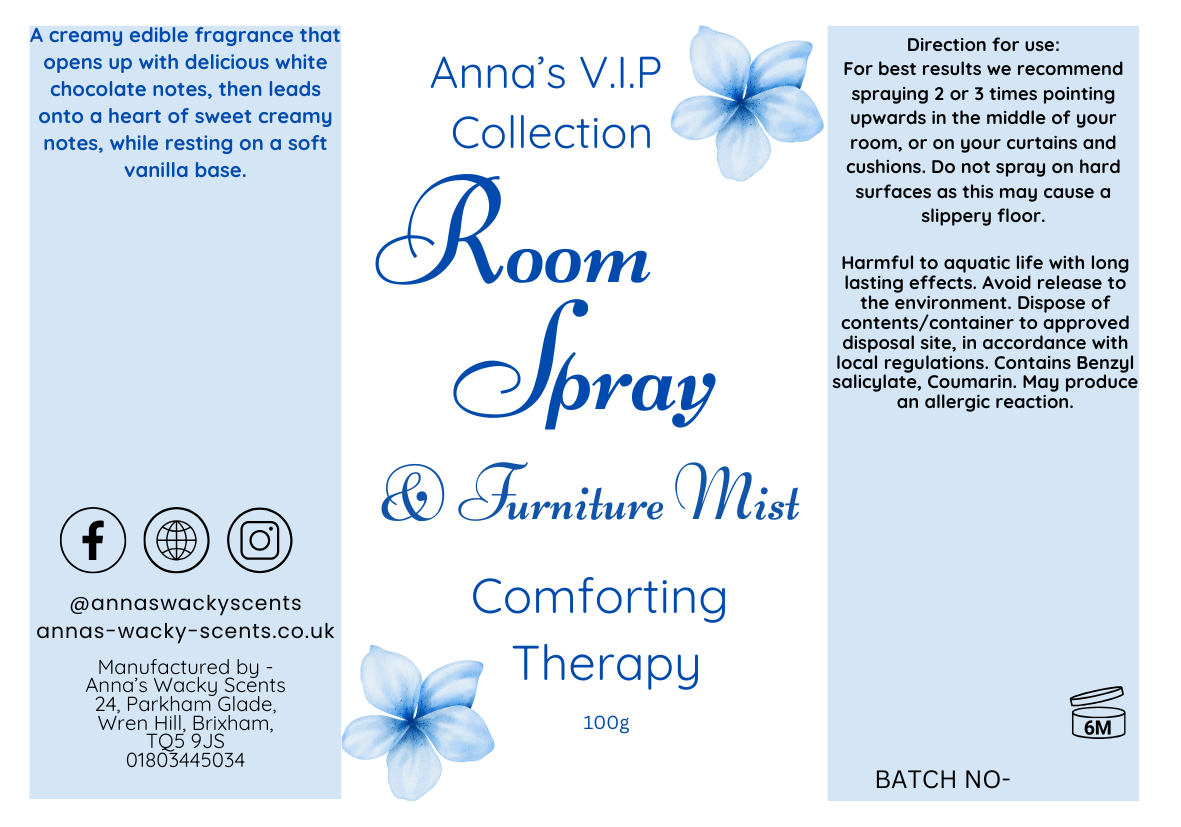 Comforting Therapy Room Spray