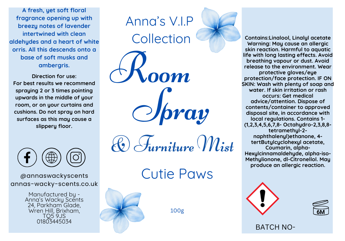 Cutie Paws Odouraze Room Spray