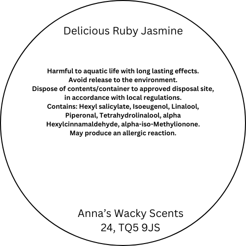 Delicious Ruby Jasmine Snap Bar Wax Melts