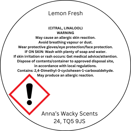 Lemon Fresh Odouraze Snap Bar Wax Melts