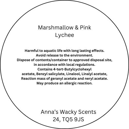 Marshmallow & Pink Lychee Snap Bar Wax Melts