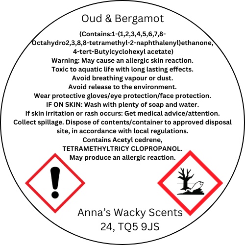 Oud & Bergamot Snap Bar Wax Melt