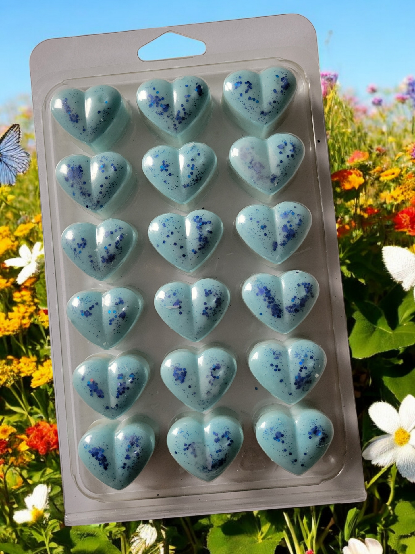 Blueberry Muffin 18pk Heart Wax Melts