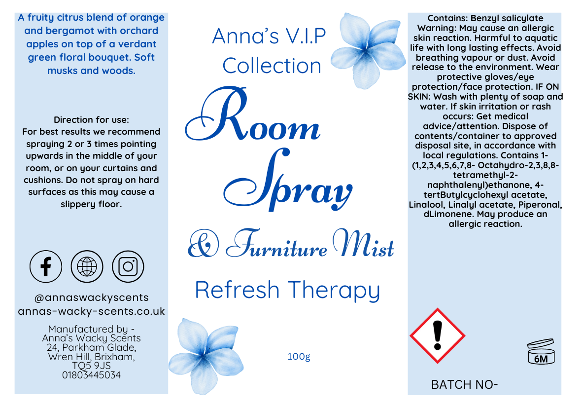 Refresh Therapy Room Spray