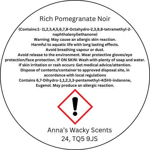 Rich Pomegranate Noir Snap Bar Wax Melts