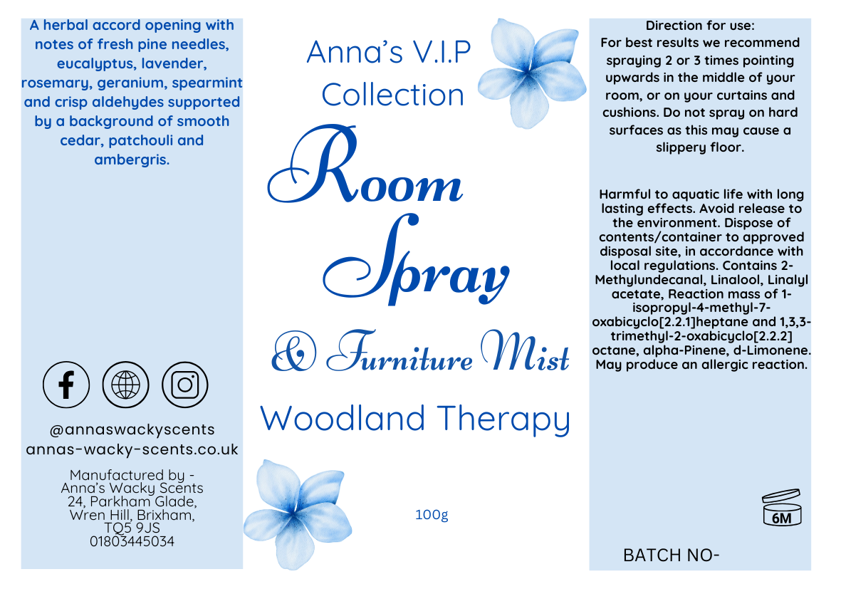 Woodland Therapy Room Spray